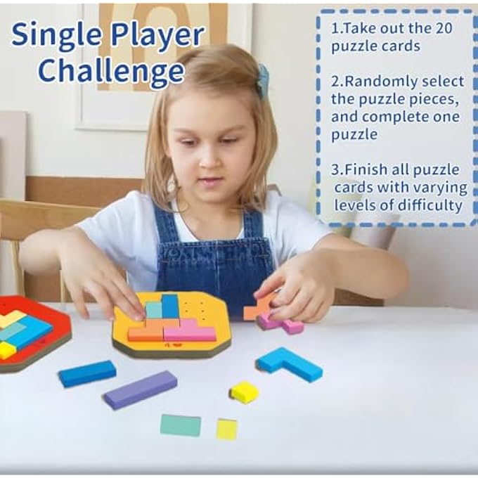 128PCS RAINBOW RUSSIAN BLOCKS PUZZLE, 3D PUZZLE TOYS GAME FOR KIDS, BRAIN TEASER TOY, BLOCK TANGRAM TOY, PRESCHOOL GAMES, MONTESSORI PUZZLE EDUCATIONAL PRESENT FOR TODDLERS 3+ - Image 2